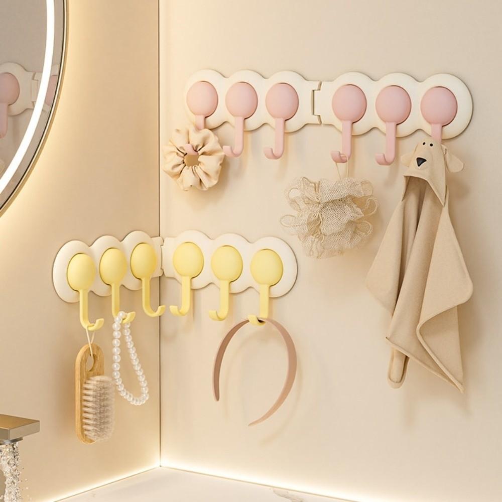 Self Adhesive Rotating Corner Hook Wall Mounted Punch-free Hanger Creative Wall Hooks Living Room