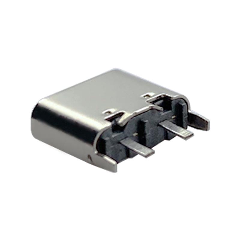 USB-C Female Port with Mounting Plate for Keyboard/Charging Port Modification - DIY Data Cable Welding Socket Connector