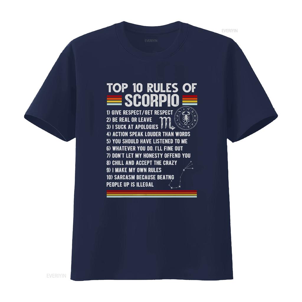October November Scorpio Nutrition Facts Zodiac Sign T Shirt Vintage Fashion Stretched Homme Designer Clothes Streetwear