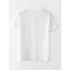 European Sizes Heart Print T-shirt, Short Sleeve Crew Neck Casual Top For Summer & Spring, Women's Clothing