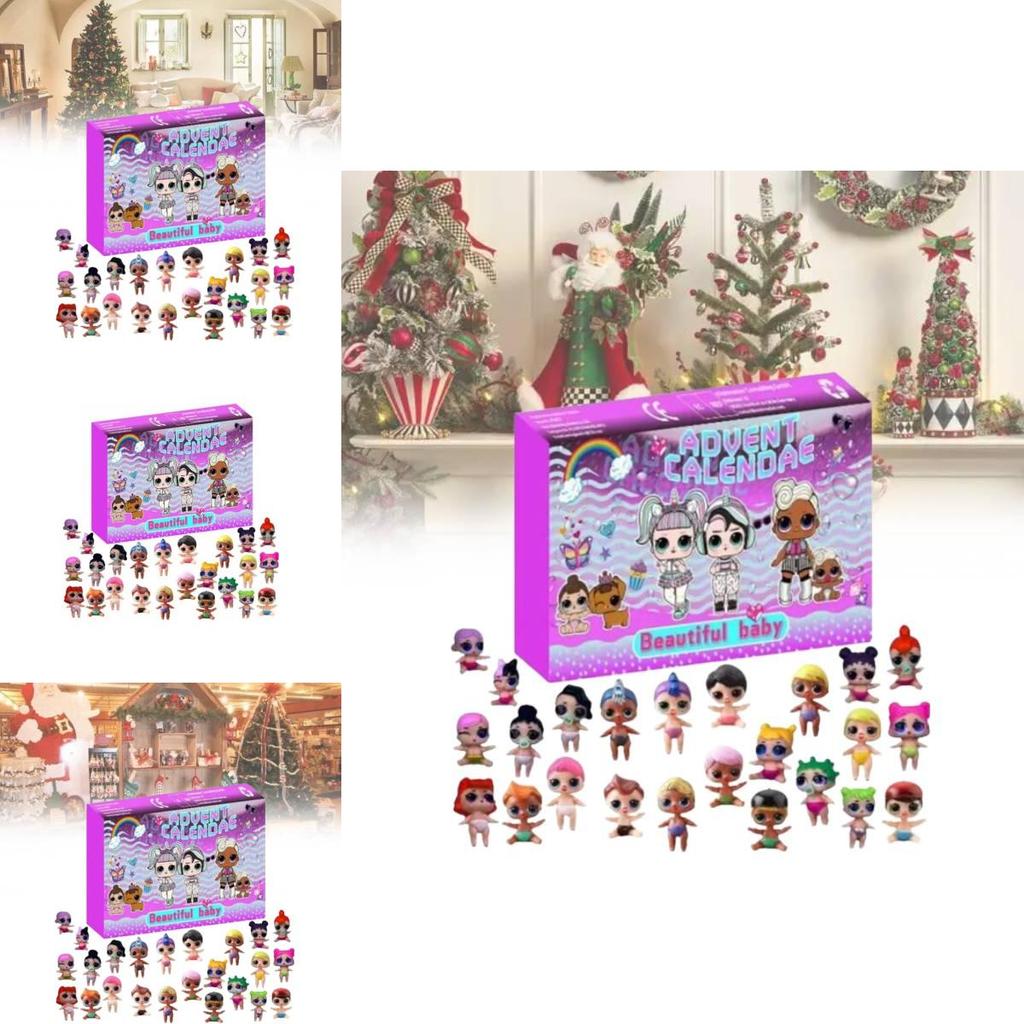 New Festive Christmas 24 Day Countdown Blind Box Advent Calendar Gift For Kids