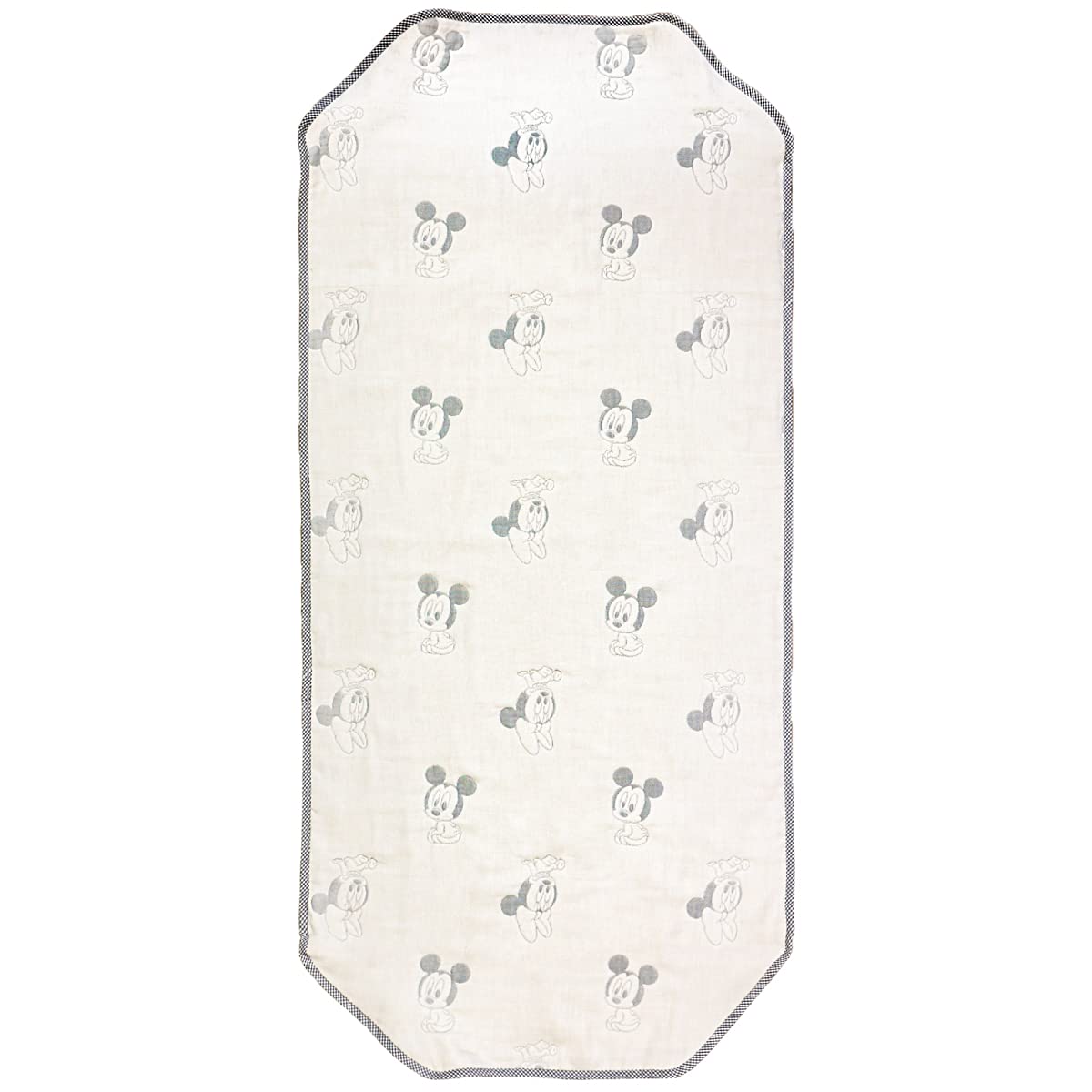 

un doudou Made in Soft Gauze Cot Disney Baby Mickey Mouse 60 x Elastic Japan, 6-Layer Cover, Design, 130cm, 100% Cotton, Corners, NZ2832-M