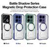Capa de Celular Armadura Série Shadow Battle para infinix NOTE 40 Pro+ 5G, 40 Pro 5G, 40 Pro 4G Capa Protetora à Prova de Choque Anti-Queda