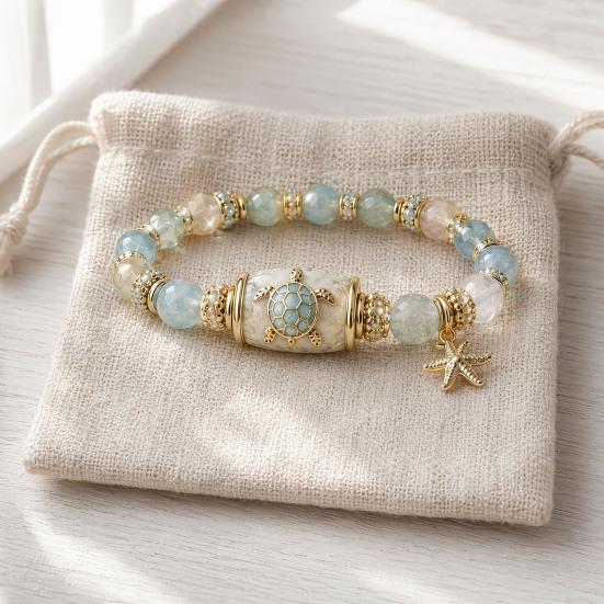 Bracciale Uccelli Benedizione con Scatola Regalo Premium, Bracciale con Perline Rosa Multicolore Design Elastico, Braccialetti Benedizione Ape Colibrì per Donne