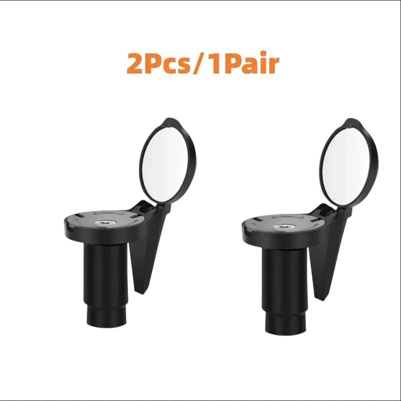 Bicycle 1PC/1Pair Rear View Convex Mirror Handlebar Drop Bar Mount Acrylic Lens Back Sight Reflector Light Weight