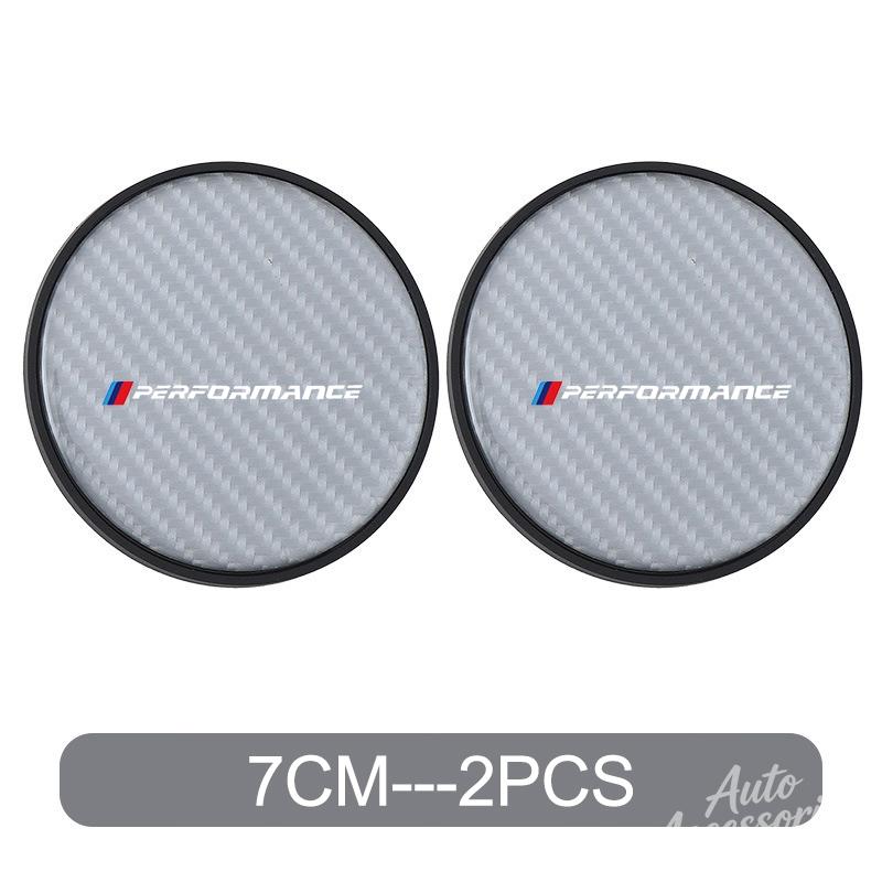 Car Water Coaster Cup Carbon Fiber PVC Coaster Mat Non-slip Accessories For BMW E30 E34 E36 E39 E46 E52 E53 E60 E61 E62 E70 E71 APV5