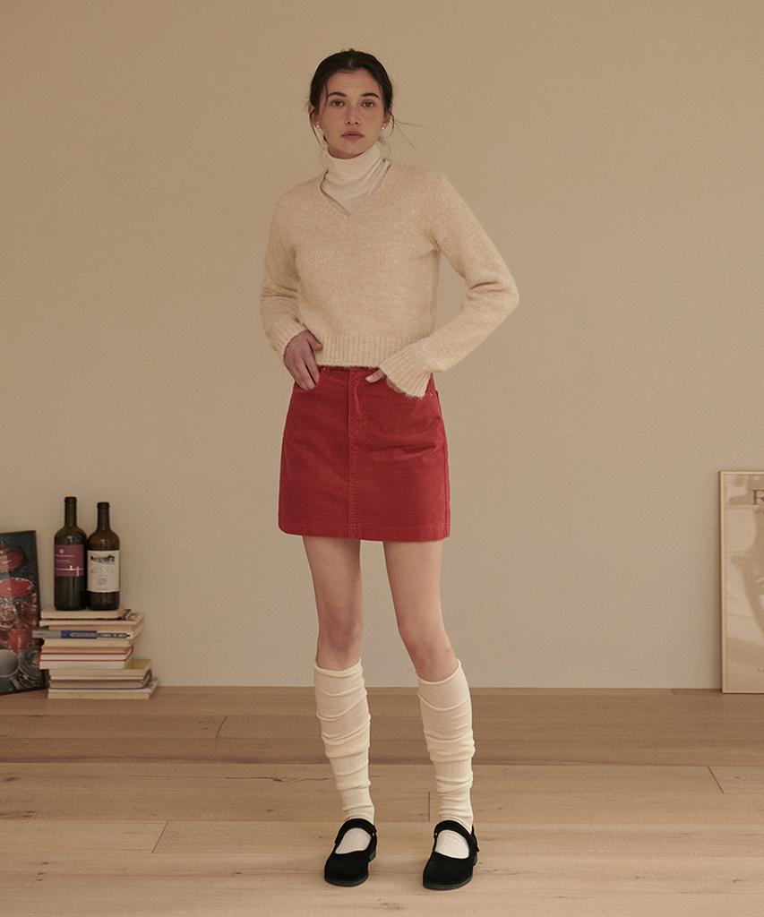 Pandora Fit [Skirt] Blur Skirt Wine