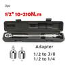 1/2 Inch Drive 10-210Nm Micrometer Adjustable Torque Wrench Spanner Hand Tool High Quality For Car Bicycle Motorbike Use