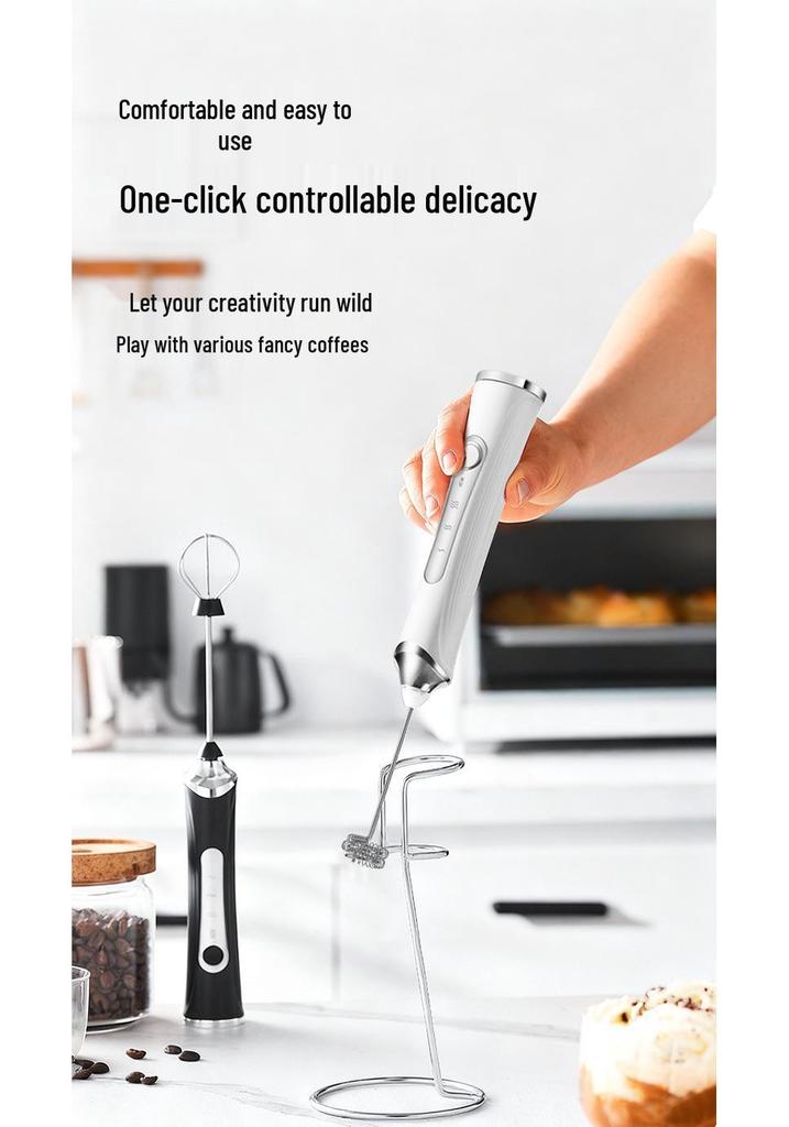 Wireless Handheld Electric Milk and Egg Frother