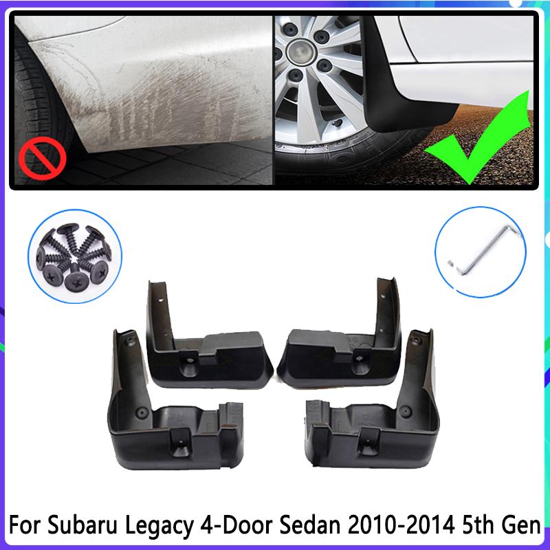 4 PCS Car Mud Flaps for Subaru Legacy Sedan 2010 2011 2012 2013 2014 Mudguard Splash Guards Fender Mudflaps Auto