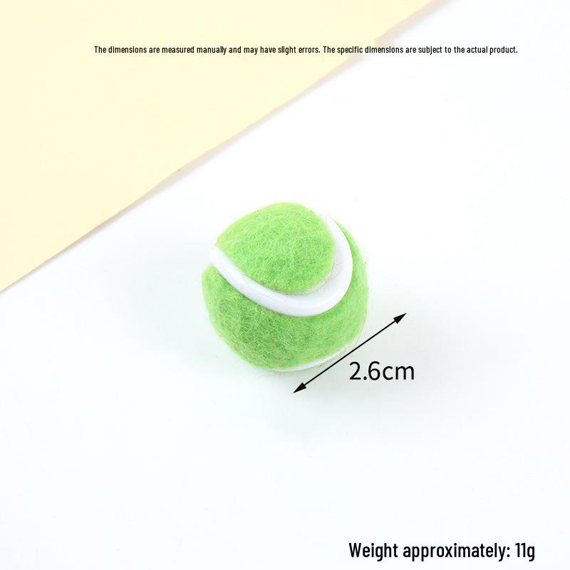 Hot-Selling Tennis Keychain Pendant: Simulation Tennis Toy Photography Prop