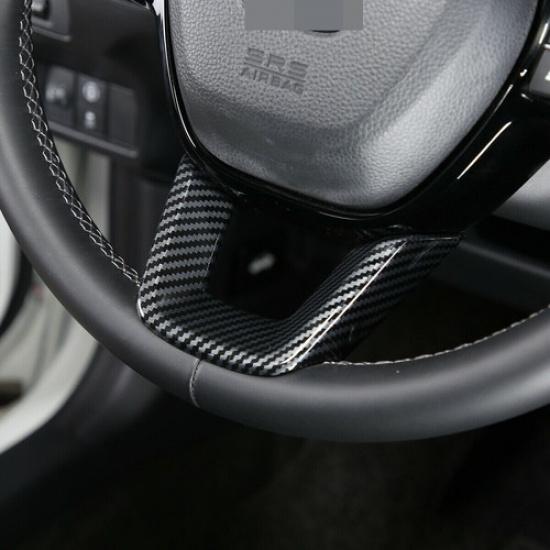For Honda Civic 11Th -24 Carbon Fiber ABS Steering Wheel U-Shaped Panel Trim