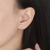 Fashion Earrings Round Rings Resin Crystal Epoxy Geometric Small Fresh Jewelry Stud Earrings