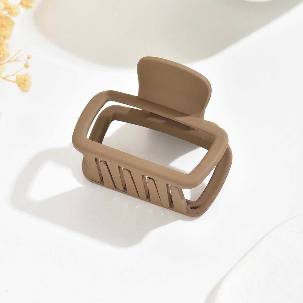 2pcs Women's Square Lightweight Hair Claw Clip Fashionable Elegant Hair Accessory Clip Suitable Hair Styling Makeup