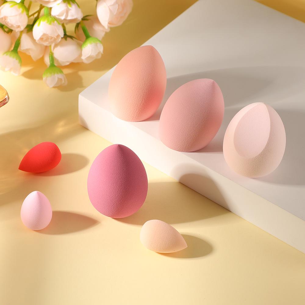 Non-Absorbent Beauty Sponge Set: Wet/Dry Makeup Egg & Cotton Pad Tools