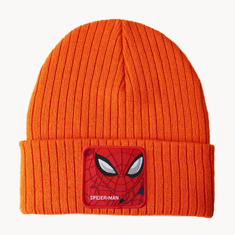 New large sized cartoon anime character spider series knitted hat, woolen hat for men and women, autumn and winter cold weather hat