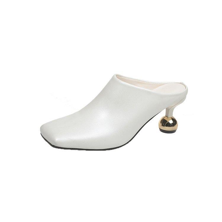 

[youshilai] Antique wine glass and baotou drag girl 2025 summer new lazy person with skirt high heels 42