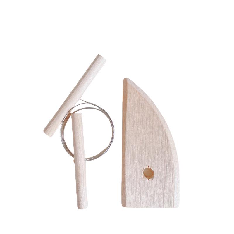 8-Piece Pottery Tool Set: Wooden Cutting Wire, Trimming, Carving & Sculpture Tools