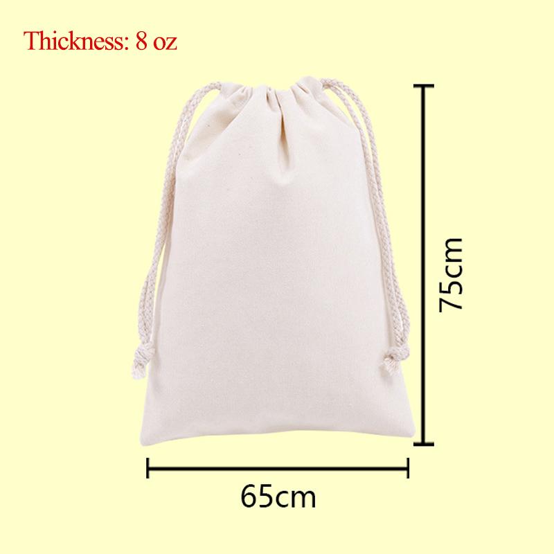 Verdickte Baumwollleinen Kordelzug Aufbewahrungstasche Zuhause Große Kapazität Kleidung Steppdecke Spielzeug Organizer Tragbare Kleinigkeiten Aufbewahrungssäcke