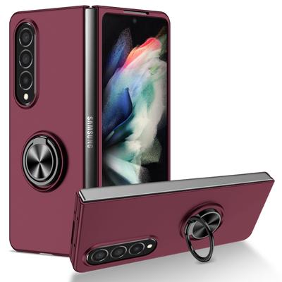 With Ring Holder Anti -Drop Protective Case For Samsung Galaxy Z Fold 4 5g Fold4 Fold 2 3 Fold2 Fold3 Zfold4 Shockproof Cases