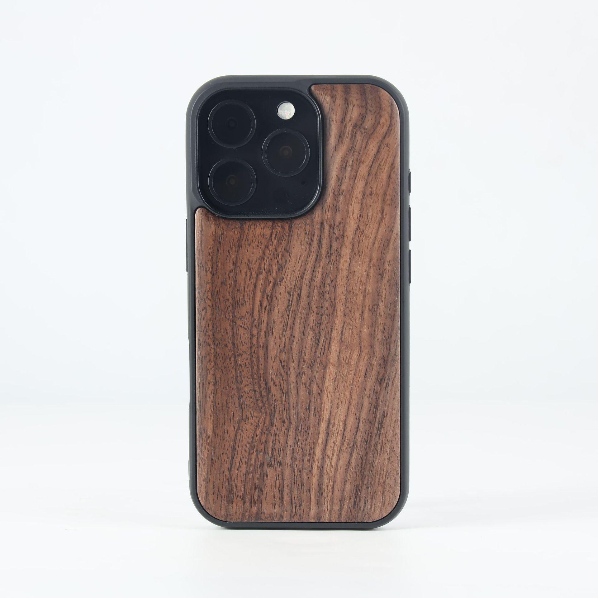 

Magnetic Wooden Case for iPhone 14 Pro - Full Coverage, Soft Edges, Anti-Drop Shell iPhone 14 Pro