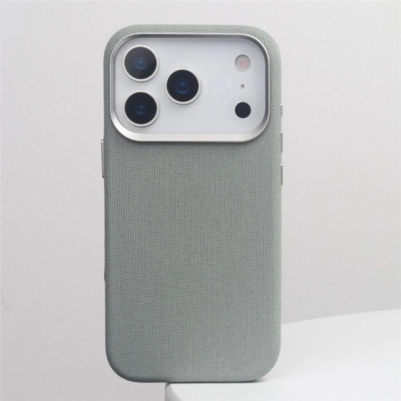 Original Technology Woven Fabric for Magsafe Case for IPhone 17 16 Pro Max 17Pro Active Touch Camera Button Magnetic Back Cover