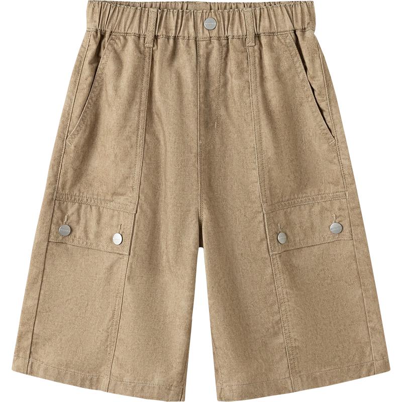 Balabala Boys Summer Denim Knee-Length Shorts 130