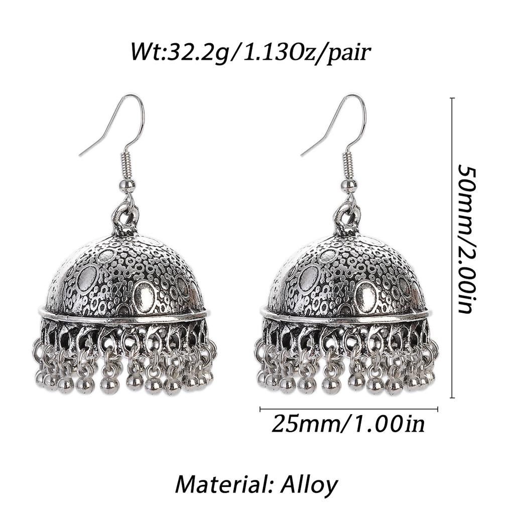 Pendientes Piercing Indian Zircon Jhumka Tassel Earrings Women Accessories Kolczyki Copper Color Earring Trendy Party Ear Rings