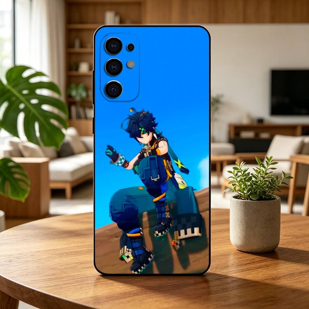 G-Genshin I-Impact Kinich Game Gift Phone Case For Samsung S25,S24,S21,S22,S23,S30,Ultra,S20,Plus,Fe,Soft Silicone Black Cover