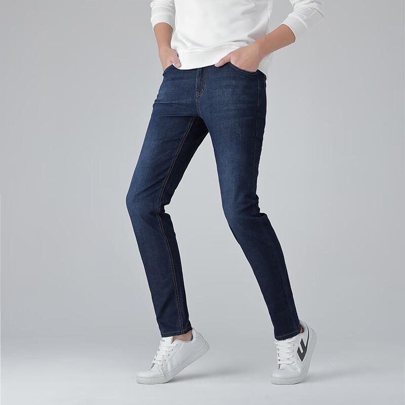 Fengxun Men's Straight-Leg Summer Denim Jeans