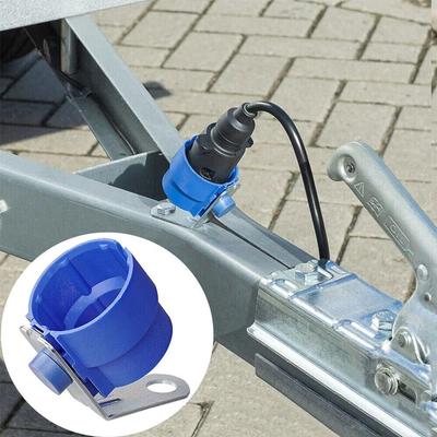 Trailer Plug Holder Trailer Dirt Protection Plug Adapter Fixed Trailer Connector For 7 And 13 Pin Trailer Plugs Accessory