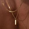 European-American Bohemian Style Cuban Chain Necklace: Simple, Fashionable, Luxurious Clavicle Accessory