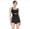 Women's Cross-Border Sports Jumpsuit: Cutout Back Camisole with Yoga Shorts for Comfortable Fitness