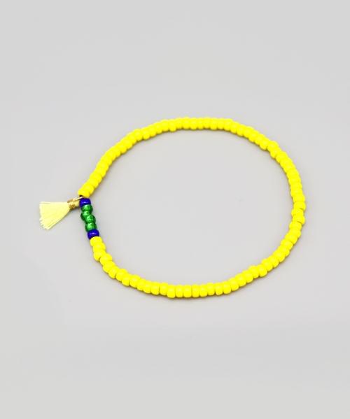 Bonbeau Ethnic Color Tassel Beads Bracelet, Accent Bead Bracelet, 6 Colors