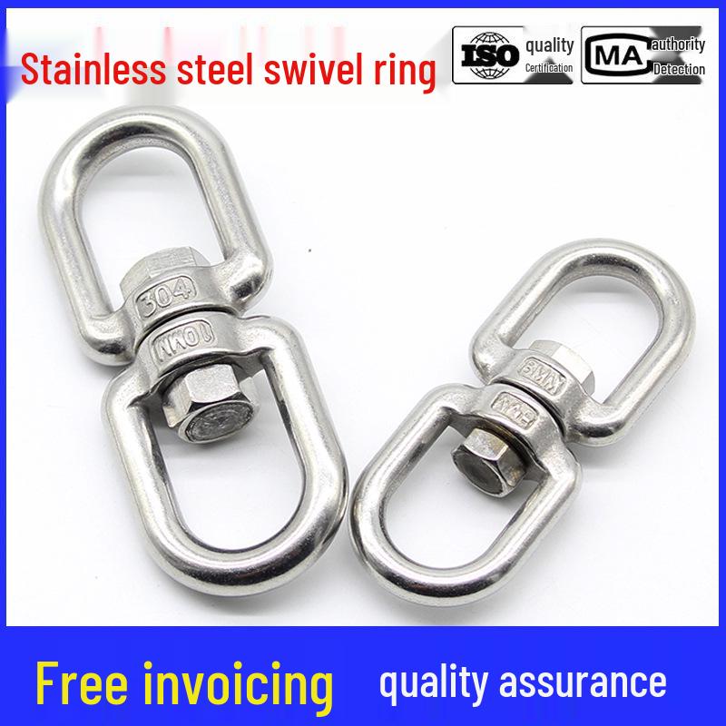 304 Stainless Steel Swivel Chain Shackle for Dog Chains and Connectors (M4, M5, M6, M8).