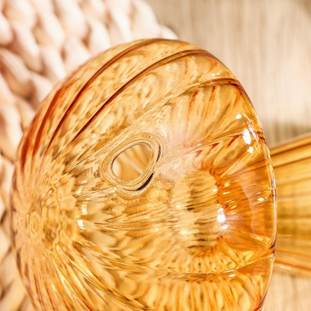New Hydroponic Flower Bottle Mushroom Transparent Aromatherapy Bottle Glass Pumpkin Glass Flower