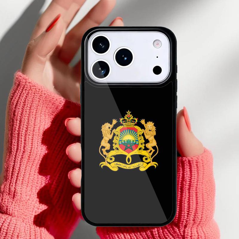 Flag of Morocco Phone Case for iPhone 17 16 15 14 13 Pro Max Back Cover for 12 11 Pro Coque