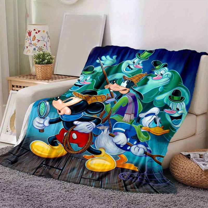 1pc, Mickey and Friends Home Decor Blanket: A Perfect Gift for Your Bedroom, Living Room, or Travel, Soft Flannel Throw Blanket, Ideal for Couches