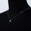 6.5mm Heart Cut Halo Moissanite Pendant Necklace S925 Sterling Silver For Women