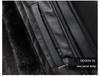 Men's Plus Size Fur Collar Leather Jacket - Warm Winter Outerwear for Middle-Aged Dads