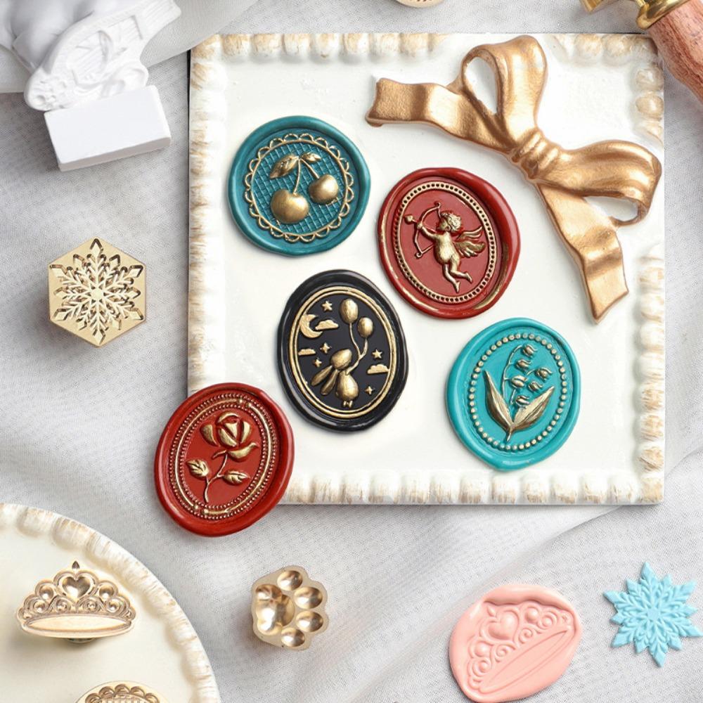 3D Wax Seal Stamp head sello wax lacquer for seals Sealing wax beads stamps surgut in granules set kit lacre card making