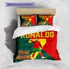 Biancheria da letto con Momento Celebrazione di Ronaldo Personalizzato, Set Trapunta Copripiumino Federa Regalo di Compleanno per la Casa (1 * copripiumino + 2 * federa, senza nucleo)