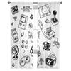 Game Controller Gardinen für Wohnzimmer, Schlafzimmer, Tüllvorhänge, Küche, Fenster, Behandlungen, Panel-Vorhänge