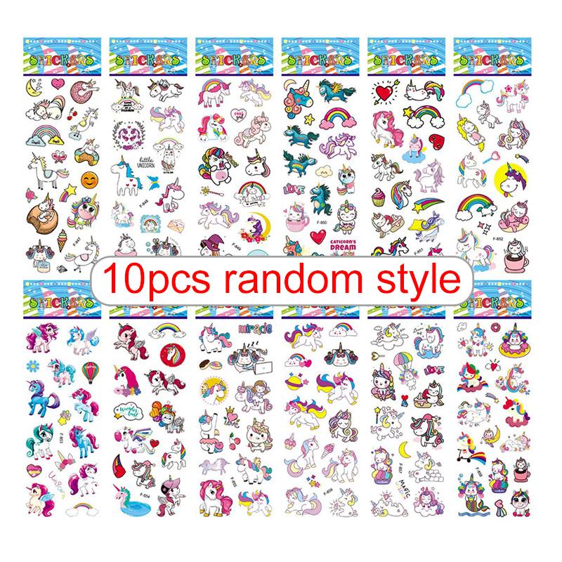 10sheets 3D Bubble Decorative Sticker Colorful Cartoon Cute Style Reusable Stickers for Birthday Christmas New Year Gift TMZ