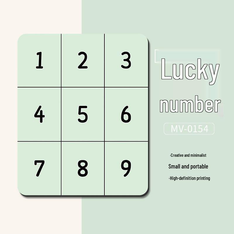 Compact Nine-Grid Non-Slip Mouse Pad with Wrist Rest – Stylish and Thickened for Students