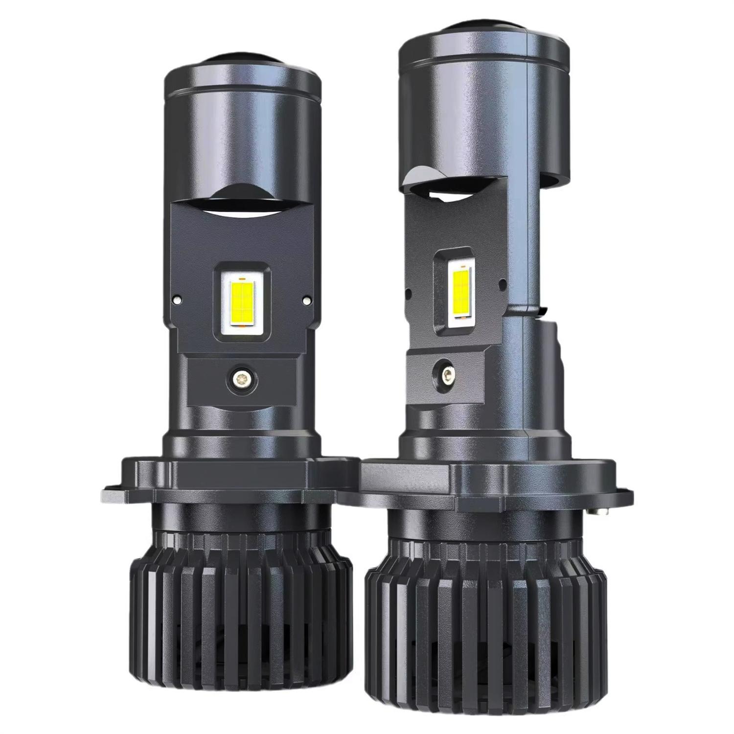 

N2 2Pcs H4 LED Projector Lens Headlight Bulb for Motorcycle/Car Lighting IP68 Waterproof A