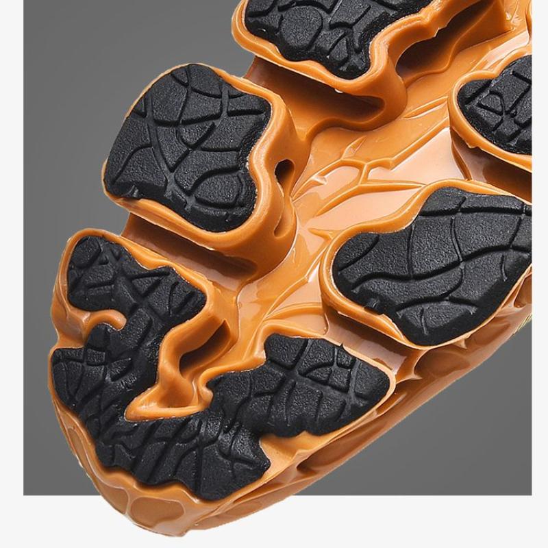 Men's Shoes Tide Men's Waterproof Leather Sneakers Shock Absorption Heightened Casual Shoes Men's Student Shoes