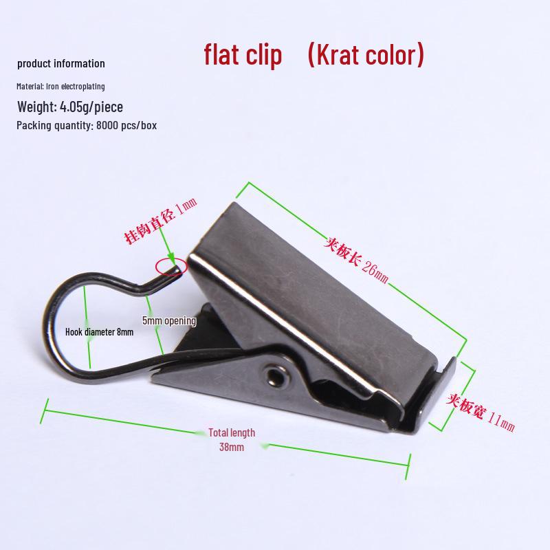 Heavy-Duty Stainless Steel Curtain Clip Hooks