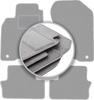 Gray Car Mats For: Honda Insight II Hatchback (2009-2014)