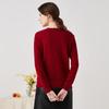 Zhao Jun Women's Elegant Cashmere Sweater with Rhinestone Trim